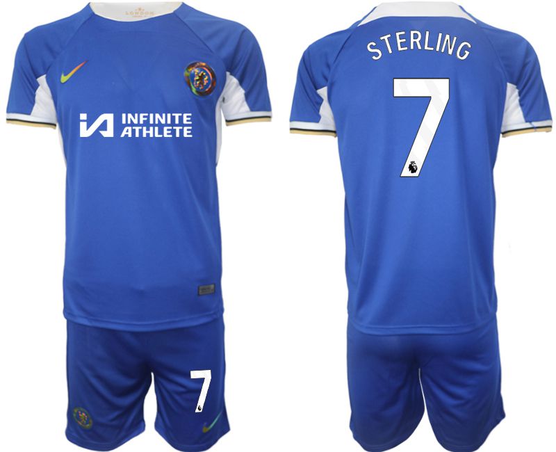 Men 2023-2024 Club Chelsea FC home blue #7 Soccer Jersey->chelsea jersey->Soccer Club Jersey